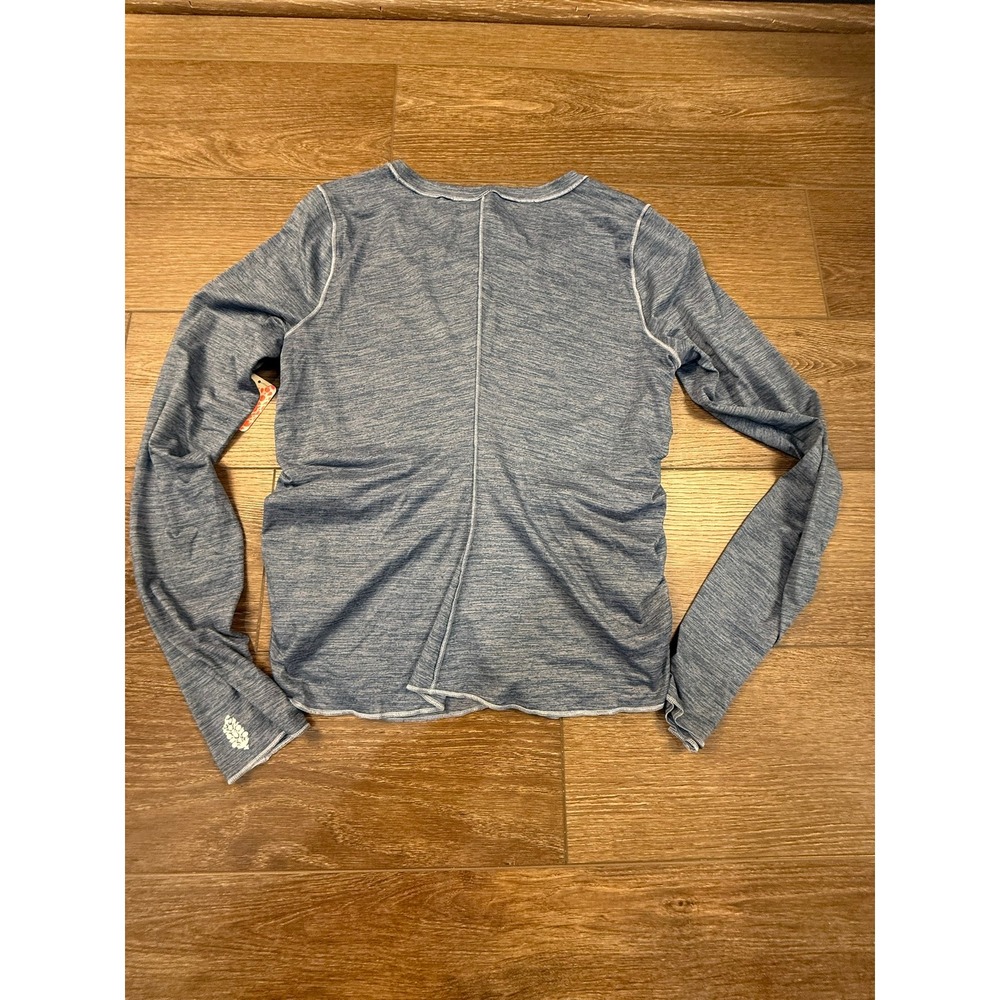 FP Free People Movement Right on the Run Long Sleeve Layer Blue Stone  XLL NWT - Picture 16 of 16